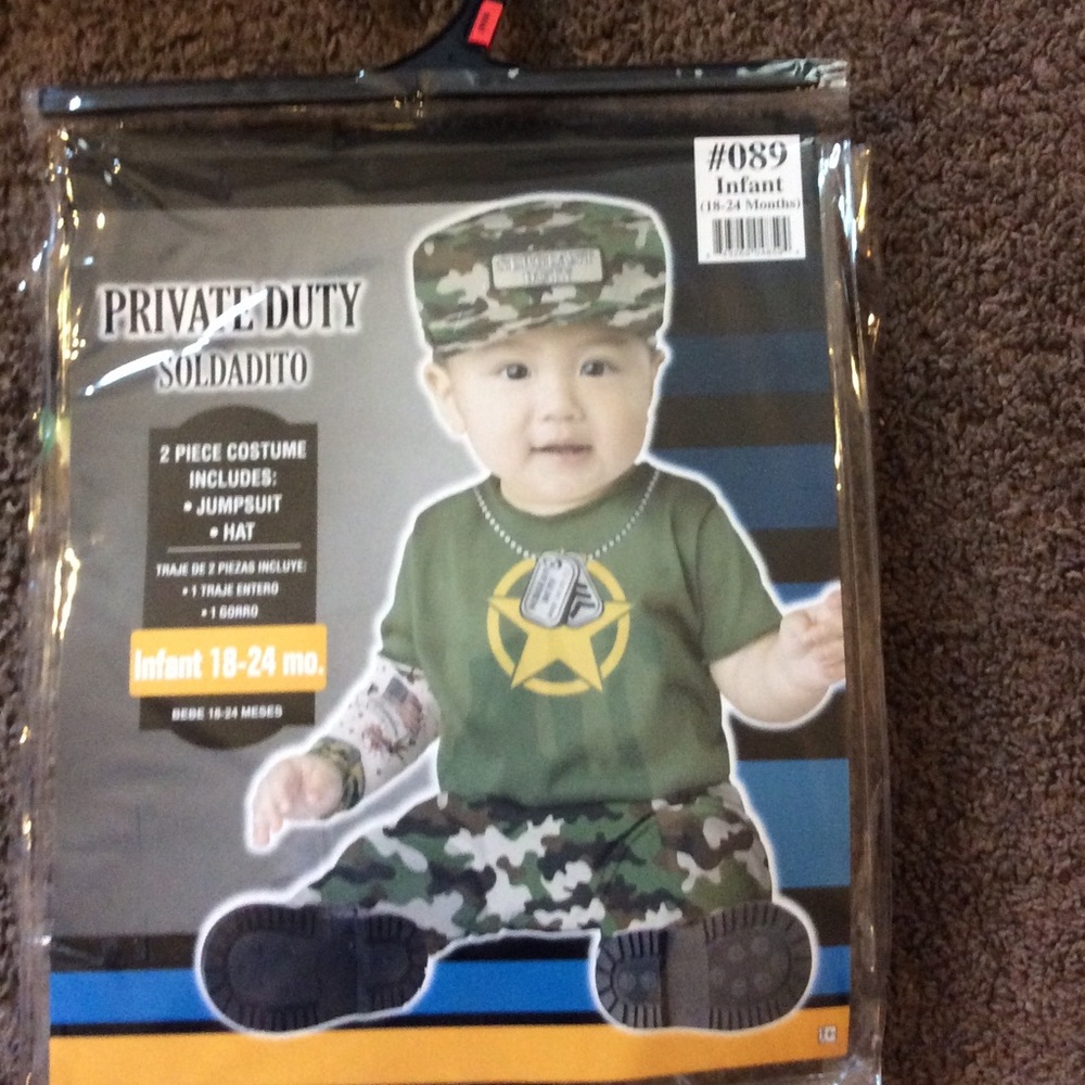 Private duty soldier baby boy Halloween costume